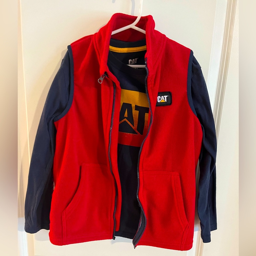 Boys long sleeve shirt and vest